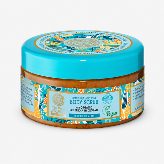 EXFOLIANTE CORPORAL VEGANO - OBLEPIKHA Y PINO SIBERIANO 300ML