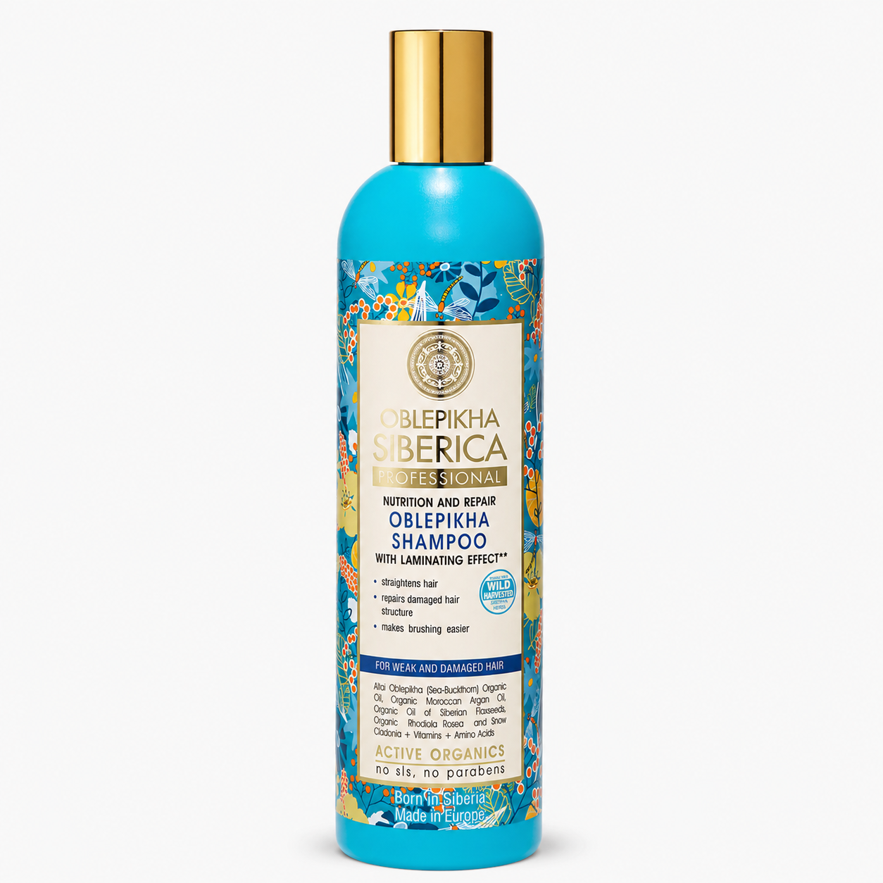 Shampoo OBLEPIKHA. Cabello Débil y Dañado 400ml